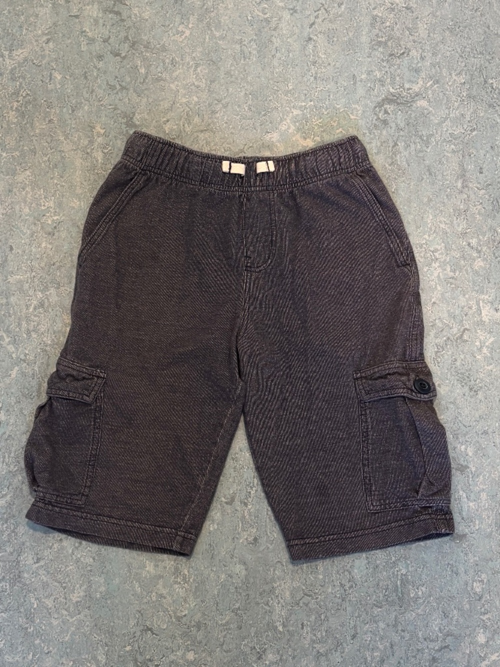 Tea Collection Boys Charcoal Gray Cargo Shorts Size 14